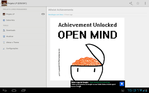 Projeto Livres Pensadores Screenshots 2