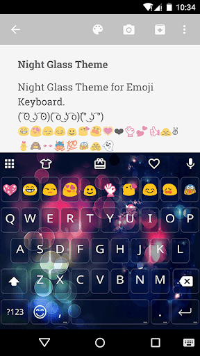 Night Glass Emoji Keyboard