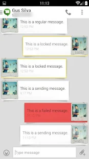 Evolve SMS Theme - Polaroid - screenshot thumbnail
