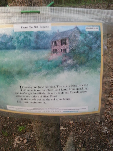 House In The Plains Nature Walk Plaque