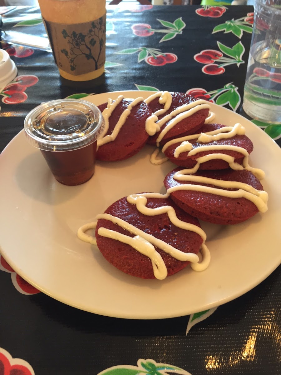 GF Red Velvet Pancakes