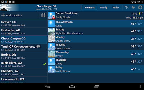NOAA Weather Unofficial - screenshot thumbnail
