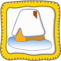 Animals in the winter hut logo