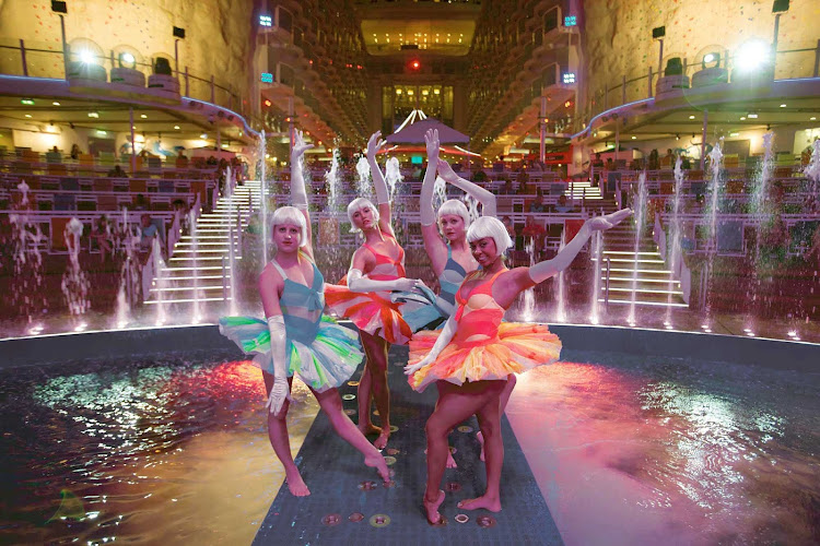 Head to the AquaTheater on Symphony of the Seas for innovative entertainment.