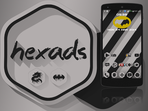 【免費個人化App】Hexads Icon Pack-APP點子