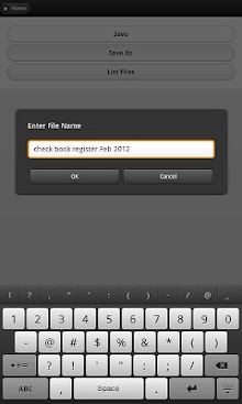 Check Book Register