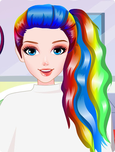Rainbow Hair Style Hairdresser