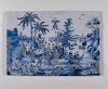 Plaque with a Chinoiserie landscape and gilt details