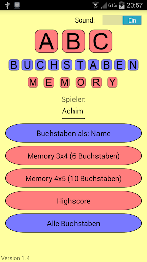 ABC Buchstaben Memory