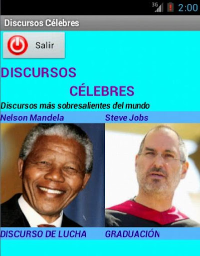 【免費生產應用App】Discursos célebres-APP點子