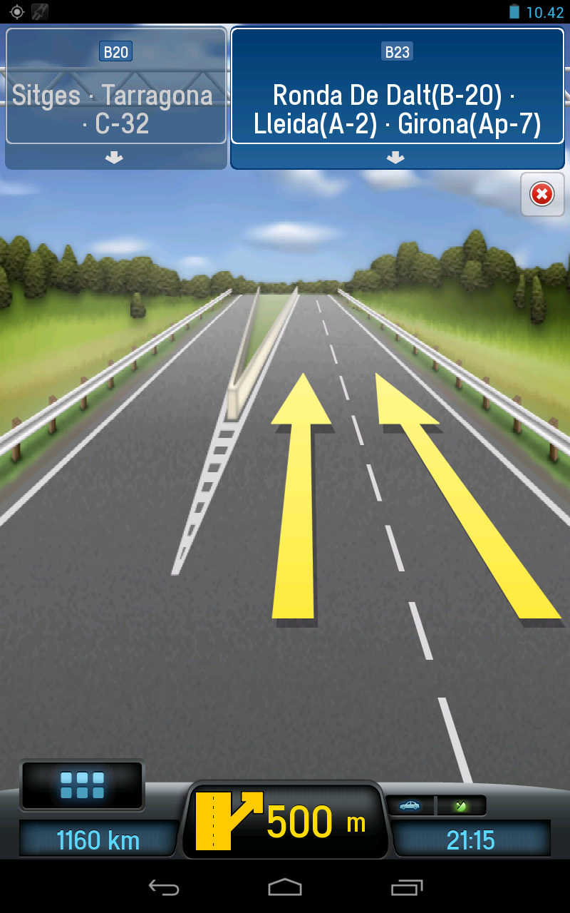 CoPilot Brazil Navigation Screen 2