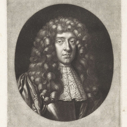 Portret van Jacobus II van Engeland, Gerard Valck, naar Peter Lely (Sir), 1662 1726 Rijksmuseum