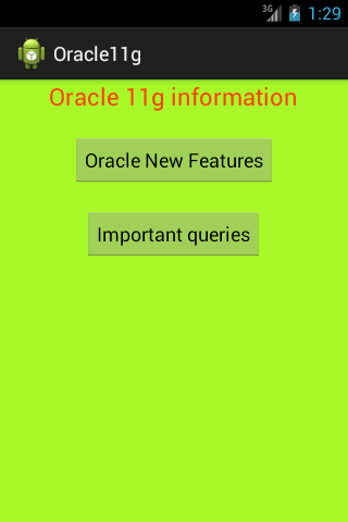 Oracle 11g New Features