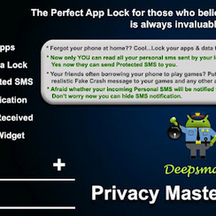 သင့္ Android ေလးမွာ application ေတြကို Lock ခ်ထားဖို႕ APP LOCK (FakeCrash+ SafeSMS)