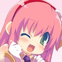 "Roid-chan" clock -MOE-Droid- logo