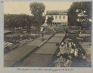 Plantagehuis van "Ma retraite", gezien uit de loods