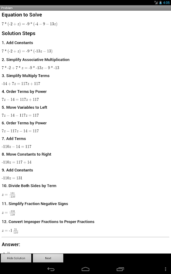 Android  Algebra Google 1 Free Play  Practice level Apps on 4 worksheet    algebra