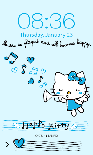 Hello Kitty Music Screen Lock