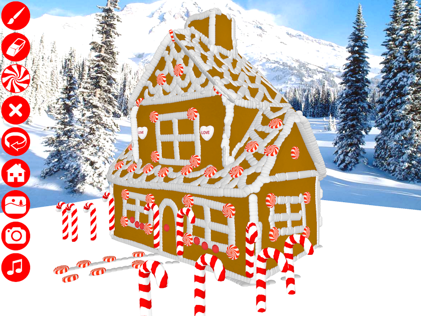 Gingerbread House Maker 3D Screen 1