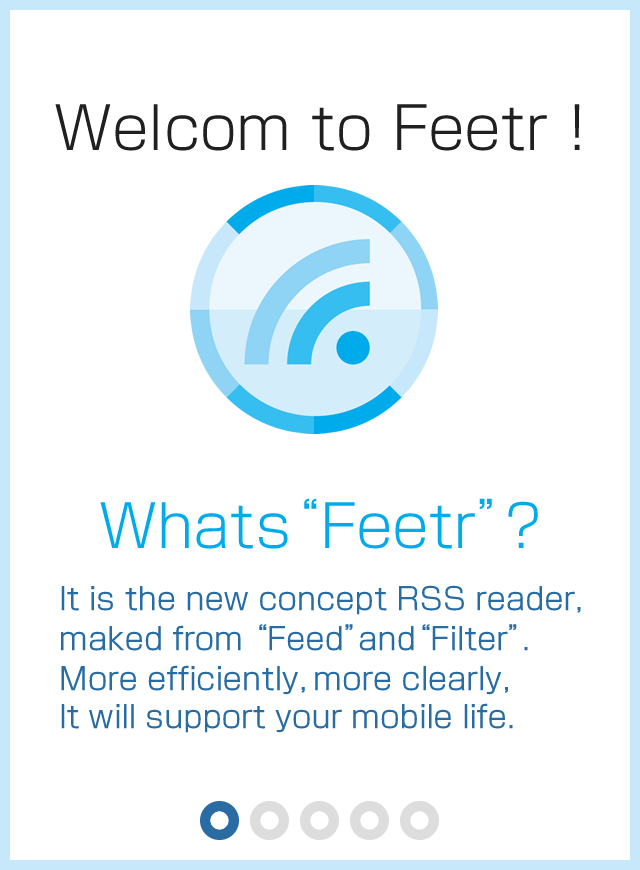 Feetr [Filter/news/RSS Reader] Screen 1