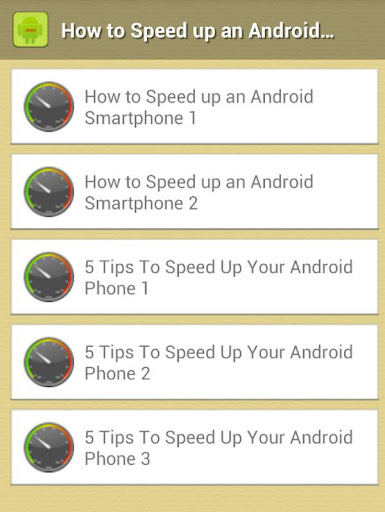 Speed Up Android Phone