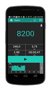 Android-Anwendung StepOn-Pro Step Tracker Screenshot