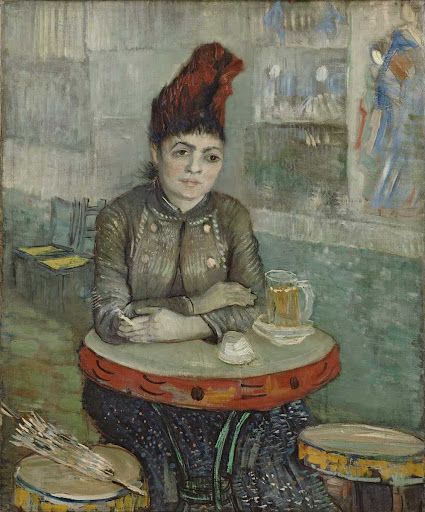 In the café: Agostina Segatori in Le Tambourin