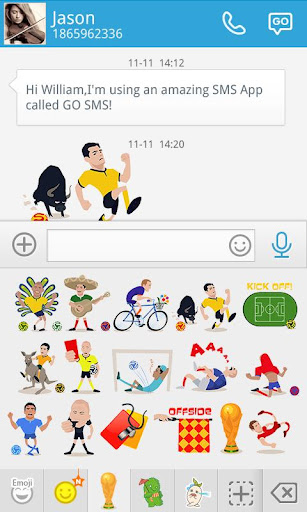 【免費個人化App】GO SMS PRO SOCCER STICKER-APP點子