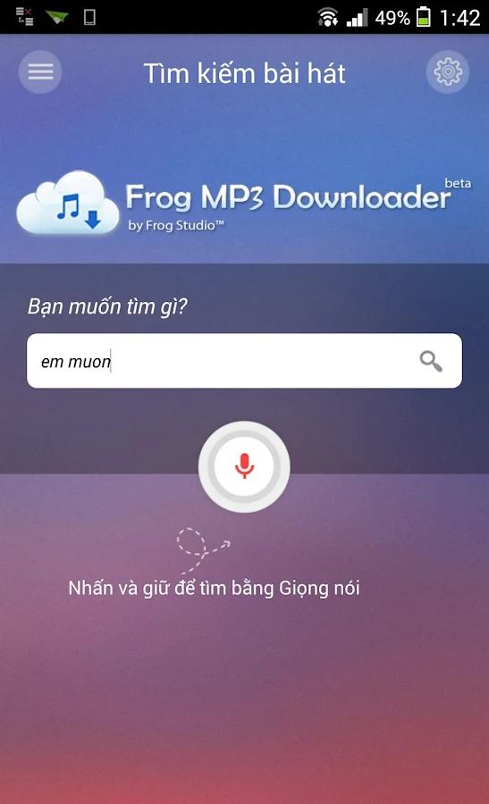 App Frog MP3 Downloader - Beta v1.0 Apk