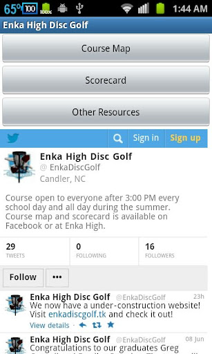 Enka High Disc Golf