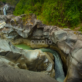 Mangku Sakti Waterfall Lombok  by Nandy Photograf - Landscapes Waterscapes