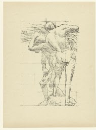 Naaktstudie van twee werkende mannen