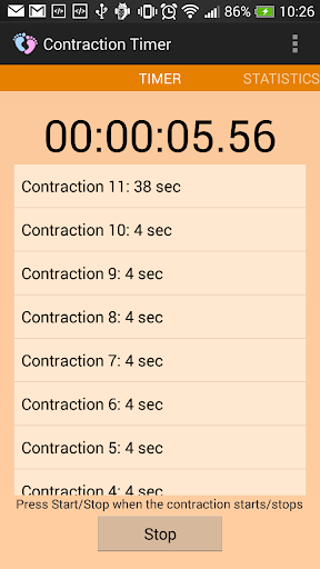 Contraction Timer