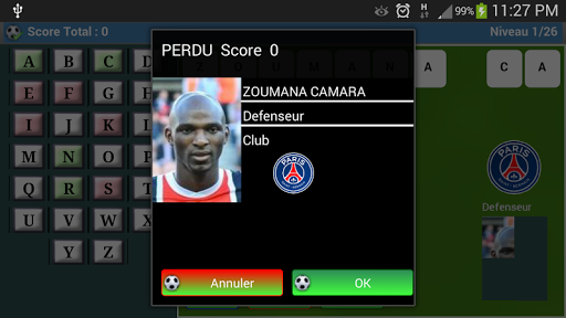 ligue 1 : Pendu Foot RRO