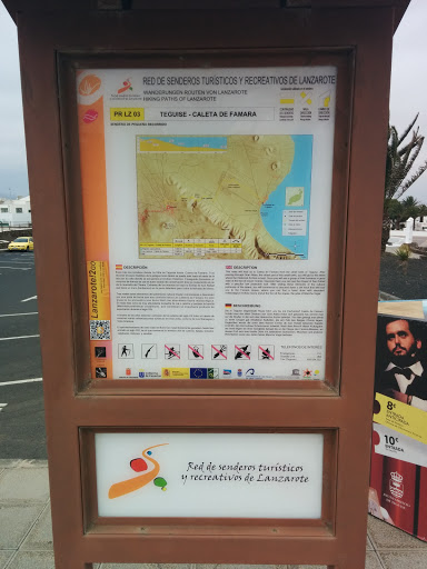 Teguise Hiking Path Map 