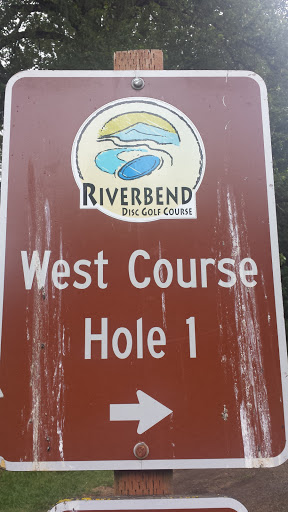 Riverbend West Disc Golf Course Hole 1