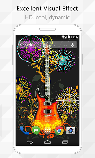 Hot Guitar Live Wallpaper