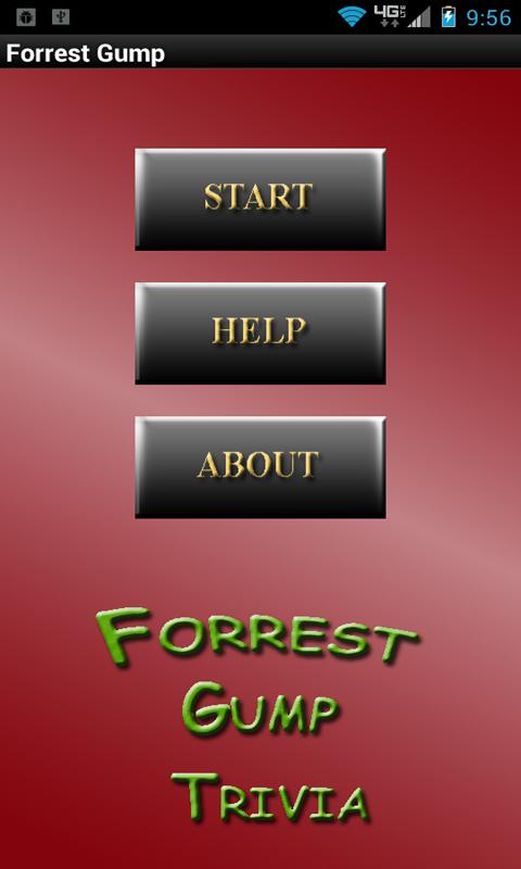 Android application Forrest Gump Trivia screenshort