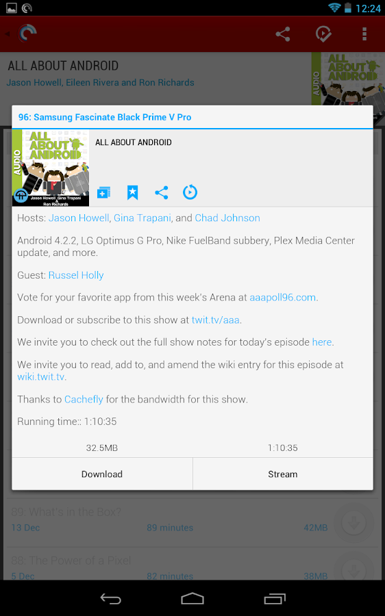 Pocket Casts screenshot