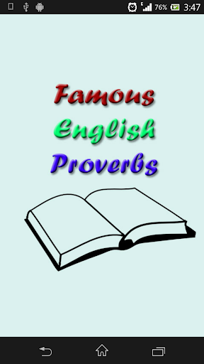 【免費生活App】Famous English Proverbs-APP點子