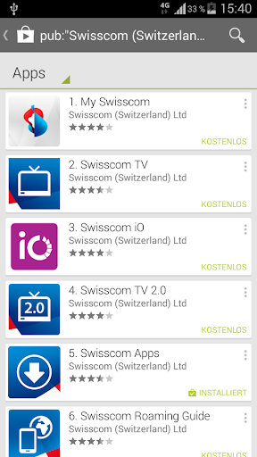 Swisscom Apps