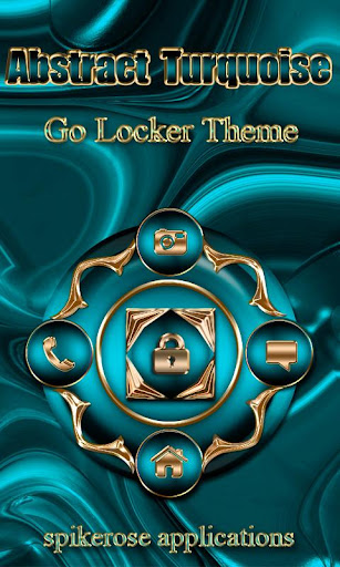 Abstract Turquoise Go Locker