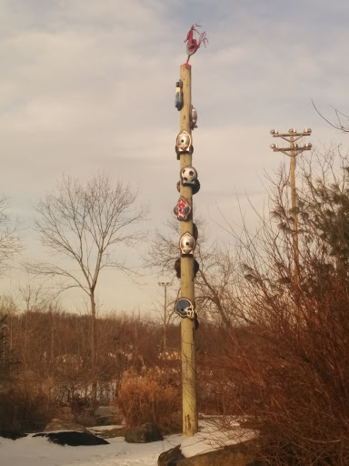Sports Bird House Totem Pole