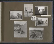 Diverse afbeeldingen van onder meer Jaap en Eva Pennink en hun eerste auto