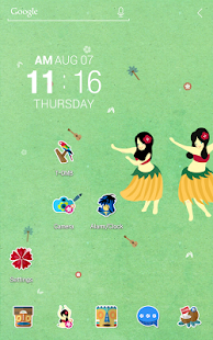 Hula Girls Atom Theme Screenshots 1