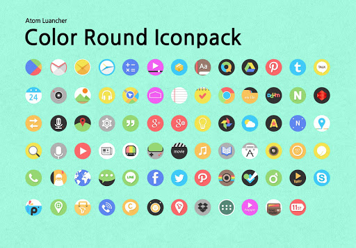 Color Round Atom Iconpack