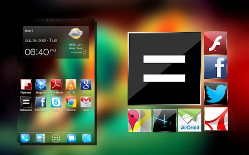 KitKat 4.4 Launcher Theme icon - screenshot thumbnail