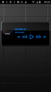 Download Poweramp Widget NEON BLUE APK for Android