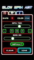 Glow Spin Art