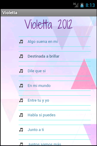 Violetta - screenshot